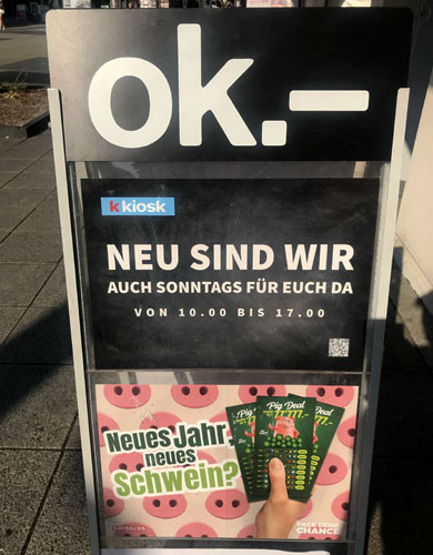 Kundenstopper für K- Kiosk Wil